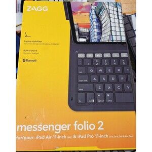 ZAGG Messenger Folio 2 Keyboard Case for iPad Air 11" M2 & iPad Pro 11" 1-4 Gen